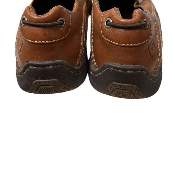 Sperry Tan Men's Leather Slip-on Loafers 10 - Picture 5 of 7